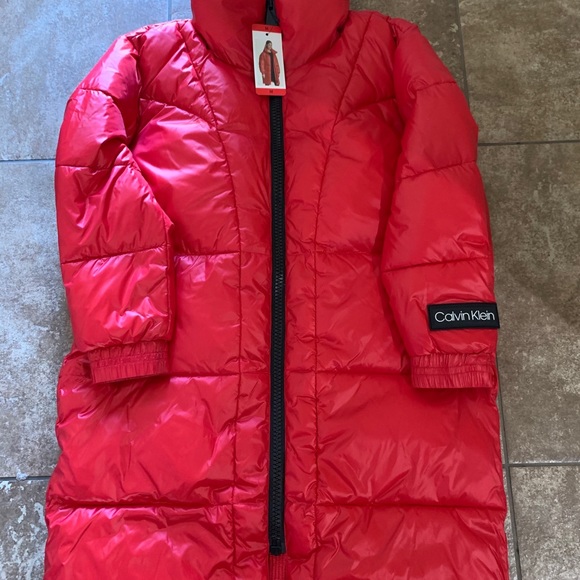 calvin klein oversized puffer jacket